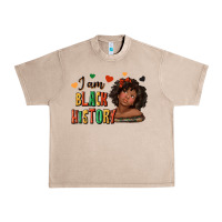 French Oak i am black history afro girl Urban Heavy Tee - texasbilliewilder
