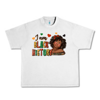I Am Black History Afro Girl Urban Heavy Tee | Teevron