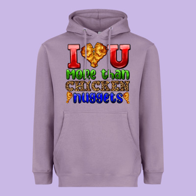 I Love You More Than Chicken Nuggets Heavyweight Hoodie Designed By Adodesignshop