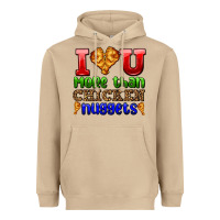 Mushroom i love you more than chicken nuggets Heavyweight Hoodie - AdoDesignShop