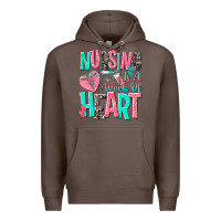 Coffee nursing is a work of heart Premium Hoodie - NancyCooperArtShop