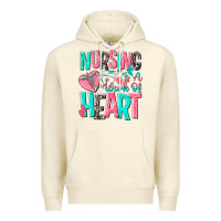 Sandshell nursing is a work of heart Premium Hoodie - NancyCooperArtShop