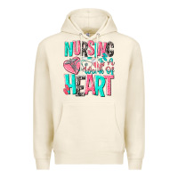Tofu nursing is a work of heart Premium Hoodie - NancyCooperArtShop