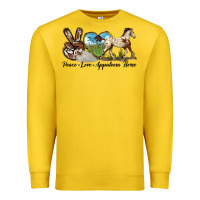 Lemon peace love appaloosa horse Premium Sweatshirt - LillyAllenDesigns
