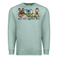 Seafoam peace love appaloosa horse Premium Sweatshirt - LillyAllenDesigns