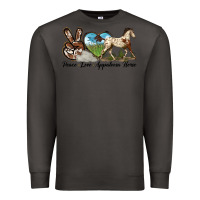 Smoke peace love appaloosa horse Premium Sweatshirt - LillyAllenDesigns