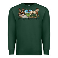 Sports Green peace love appaloosa horse Premium Sweatshirt - LillyAllenDesigns