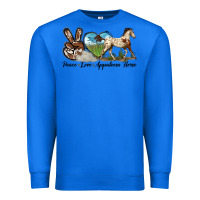 True Royal peace love appaloosa horse Premium Sweatshirt - LillyAllenDesigns