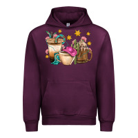 Mauve Wine Western Cowgirl Coffee Cup Bbs Urban Hoodie - BundleAndBundleShop