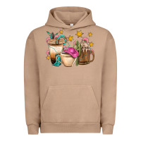 Pigment Burro Western Cowgirl Coffee Cup Bbs Urban Hoodie - BundleAndBundleShop