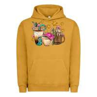 Pigment Peanut Butter Western Cowgirl Coffee Cup Bbs Urban Hoodie - BundleAndBundleShop