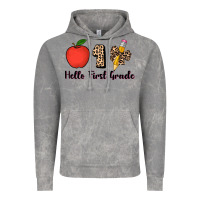 Cloud Rock hello first grade leopard 3200x2400 Vintage Hoodie - AdoDesignShop