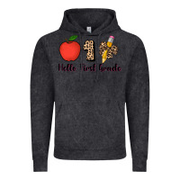 Vintage Black hello first grade leopard 3200x2400 Vintage Hoodie - AdoDesignShop