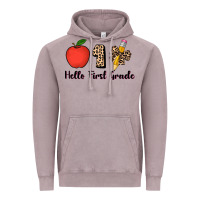 Vintage Zinc hello first grade leopard 3200x2400 Vintage Hoodie - AdoDesignShop