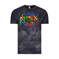 Cloud Black autism mom checkered flag Vintage Tee - Zillion Design Studio