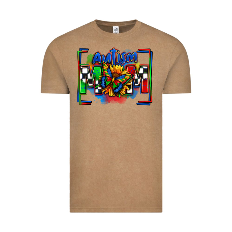 Autism Mom Checkered Flag Vintage Tee by Zillion Design Studio | Teevron