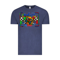 Vintage Denim autism mom checkered flag Vintage Tee - Zillion Design Studio