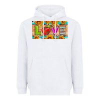 White love and sunflower with pen and apple license plate template Heavyweight Hoodie - Artiststas