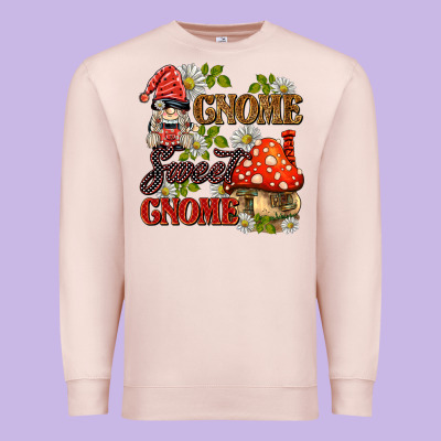 Gnome Sweet Gnome Premium Sweatshirt Designed By Barkaloodesign