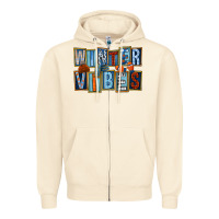 Sandshell winter vibes Zipper Hoodie - FaDigitalArtStudio