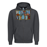 Smoke winter vibes Zipper Hoodie - FaDigitalArtStudio