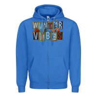 True Royal winter vibes Zipper Hoodie - FaDigitalArtStudio