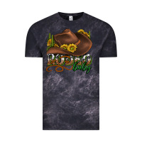 Cloud Black rodeo baby western Vintage Tee - texasbilliewilder