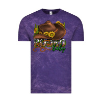 Cloud Purple rodeo baby western Vintage Tee - texasbilliewilder