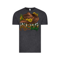 Vintage Black rodeo baby western Vintage Tee - texasbilliewilder