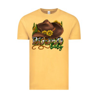 Vintage Mustard rodeo baby western Vintage Tee - texasbilliewilder