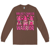 Chestnut Breast Cancer Warrior Gnomes Long Sleeve Tee - texasbilliewilder