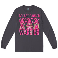 Smoke Breast Cancer Warrior Gnomes Long Sleeve Tee - texasbilliewilder