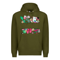 Army Green custom name nurse Premium Hoodie - NancyCooperArtShop