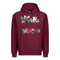 Burgundy custom name nurse Premium Hoodie - NancyCooperArtShop