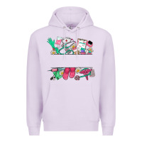 Lilac custom name nurse Premium Hoodie - NancyCooperArtShop
