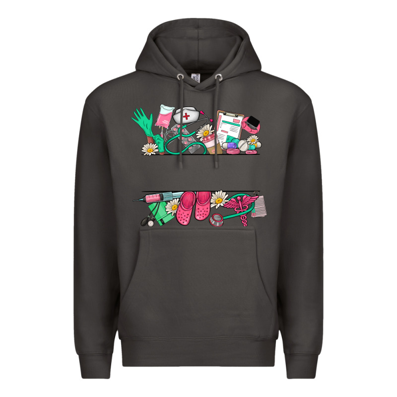 Custom Name Nurse Premium Hoodie by NancyCooperArtShop | Teevron