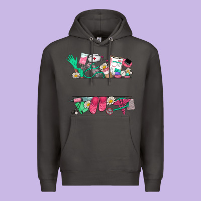 Custom Name Nurse Premium Hoodie Designed By Nancycooperartshop