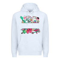 White custom name nurse Premium Hoodie - NancyCooperArtShop