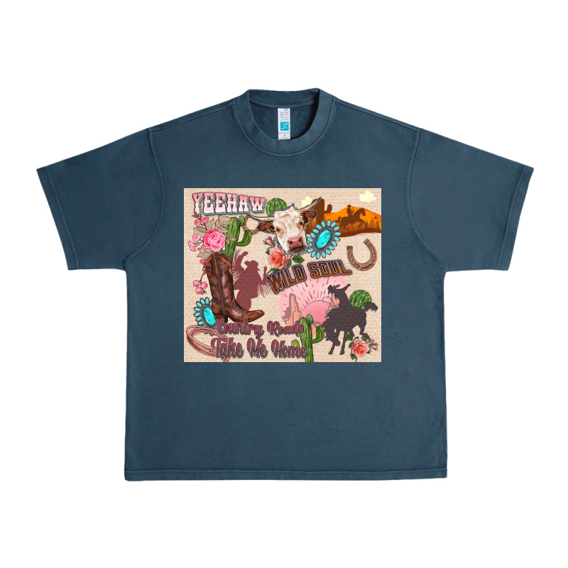 Yeehaw Western Urban Heavy Tee by Zillion Design Studio | Teevron