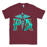 Burgundy physician medical symbol assistant nurse Classic Tee - BarkalooDesign