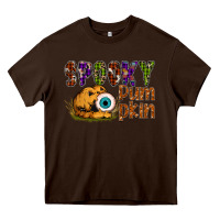 Chocolate Brown spooky pumpkin Heavy Core Tee - SublimationCraftShop