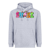Heather Grey shake with milkshake Heavyweight Hoodie - AdoDesignShop