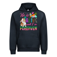 Navy He Is Alive And I'm Forgiven Urban Hoodie - BundleAndBundleShop