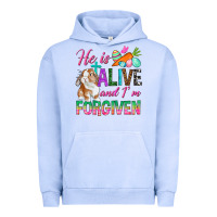 Pigment Grape Ice He Is Alive And I'm Forgiven Urban Hoodie - BundleAndBundleShop