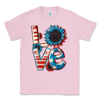 Bubblegum Pink Love 4th of July Classic Tee - CowGirlArtShop