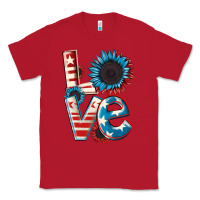 Red Love 4th of July Classic Tee - CowGirlArtShop