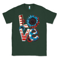 Sports Green Love 4th of July Classic Tee - CowGirlArtShop