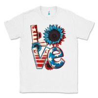 White Love 4th of July Classic Tee - CowGirlArtShop