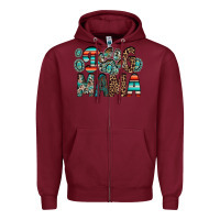 Burgundy dog mama Zipper Hoodie - RacoonDesign
