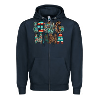 Navy dog mama Zipper Hoodie - RacoonDesign